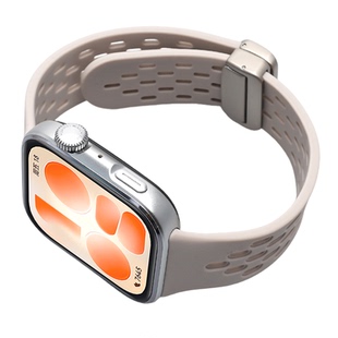 新款适用华为FIT5表带FIT4手表智能运动watchfit5专用磁吸硅胶fit4pro高级金属扣fit3男女款夏季透气替换腕带
