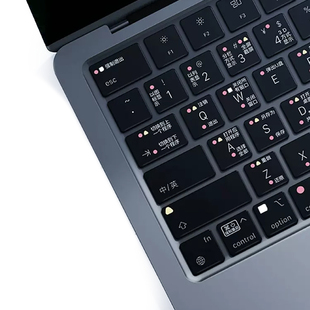 适用苹果Macbook快捷键键盘膜笔记本pro16寸功能OS贴m2电air3脑AirM4硅胶M1 pro13寸保护膜14超薄全覆盖防尘