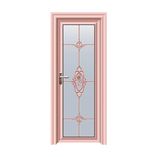 现货单包钛镁铝合金厕所浴室双钢化玻璃门洗手间厨房卫生间平开门