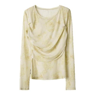 POPCHRIO小众晕染长袖t恤打底衫