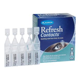 欧洲直邮Refresh Contacts隐形眼镜眼药水缓解眼干疲劳不含防腐剂