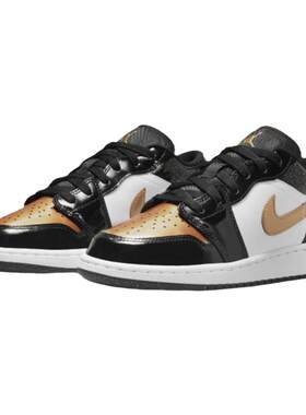 Air Jordan 1 AJ1 黑金脚趾GS 低帮复古休闲运动篮球鞋DR6970-071