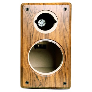 新款6.5寸音箱空箱体木质加厚发烧音响外壳书架改装汽车喇叭改孔