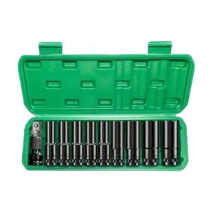 久铸套筒电动扳手内外六角加长风炮套筒头批头大小飞汽修工具套装