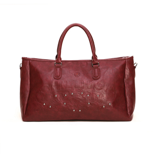 ChillHigh秋高广顺联名四海一家皮革斜挂手提大容量旅行健身包