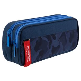 得力大容量男生帆布铅笔袋多层小学生用文具盒男女韩版简约多功能高颜值笔盒女童拉链文具包初中生创意笔袋