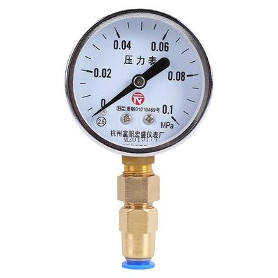 Y-60径向压力表测漏打压表