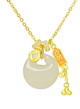 宫里上新天然和田玉项链