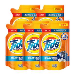 汰渍洗衣液洁净除菌补充袋装500g全效360度洁雅百合家用实惠装