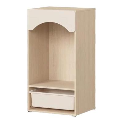 实木儿童衣柜开放式收纳储物柜