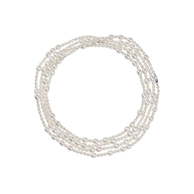 京润长款花样设计毛衣链秋冬百搭