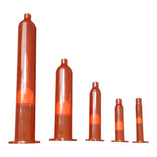 加厚美式新款点胶针筒琥珀色四件套胶管 茶色点胶机针筒 防UV胶筒