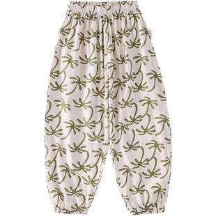 【顺滑透气】棉花堂童装儿童防蚊裤夏装男童女童长裤抗菌休闲裤子