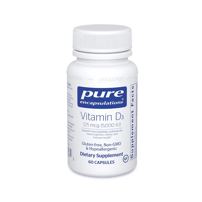 Pure维生素D3125微克胶囊