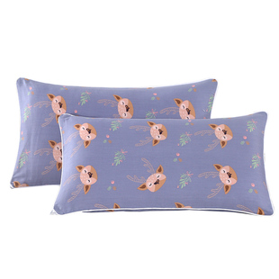 100%纯棉枕头套儿童30x50cm学生40x60全棉枕套幼儿园专用吸汗小号