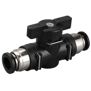 气动手阀8厘开关BUC气管快插球阀门开关快速接头BTC6/8MM气嘴接头