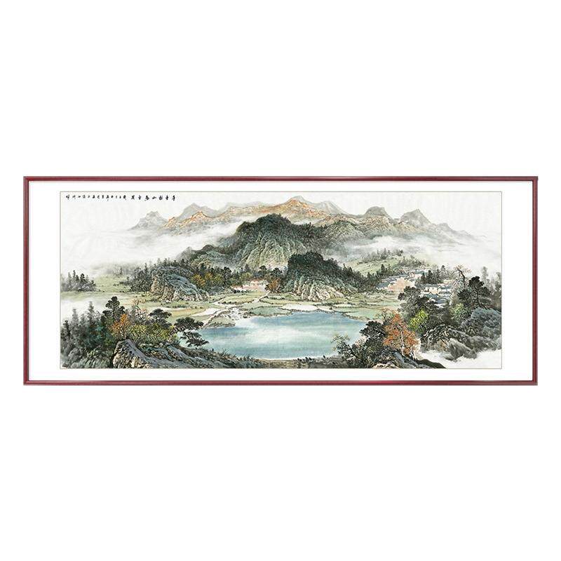 富春山居图客厅装饰画沙发墙聚宝盆挂画办公室靠山图大气山水壁画