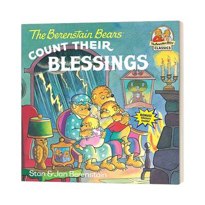 英文原版绘本 The Berenstain Bears Count Their Blessings 贝贝熊数数他们的福气 英文版 进口英语原版书籍儿童外文书