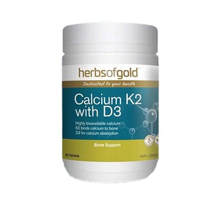 HerbsofGold和丽康海藻钙有机钙片成人孕妇补维生素K2d3护关节