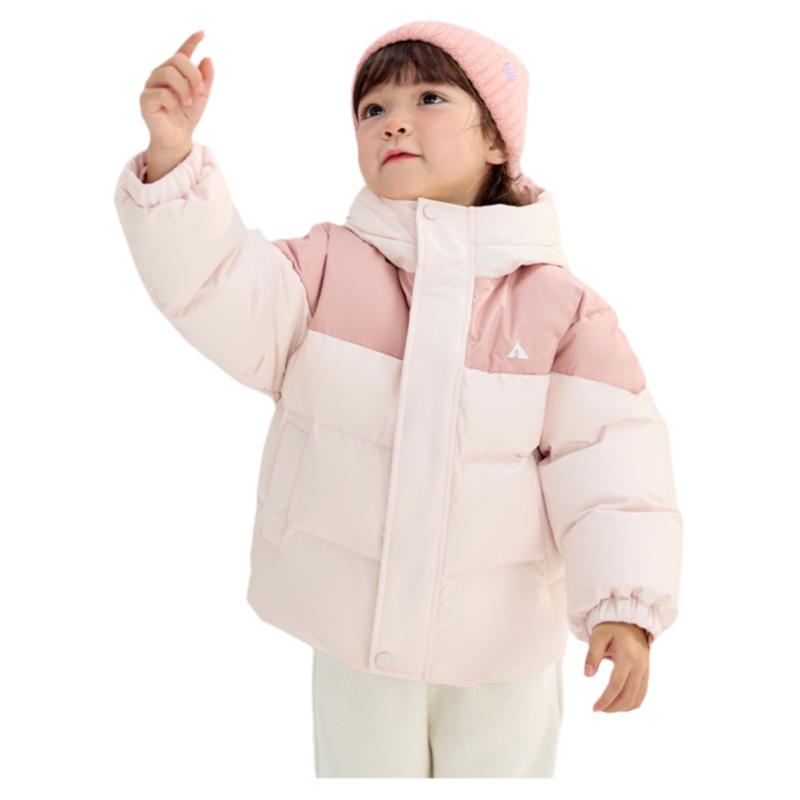 巴拉巴拉女童加厚羽绒服宝宝短款外套儿童连帽冬装反季清仓童装潮