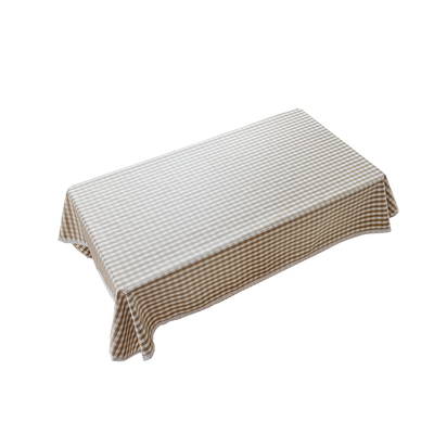 棉麻格子清新田园风网红茶几布