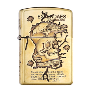 zippo正品打火机 敢死队盔甲官方旗舰店防风煤油送男朋友新年礼物