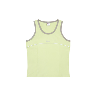 NBCT运动健身弹力美背吊带女2026春夏无袖修身凉感高弹撞色背心