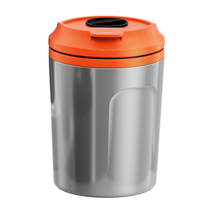 适合于荣威车载烟灰缸创意咖啡杯造型金属内胆密封阻燃开盖亮灯