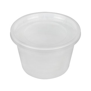 白色圆形汤碗 一次性塑料快餐便当盒加厚老乡鸡外卖汤碗打包餐盒