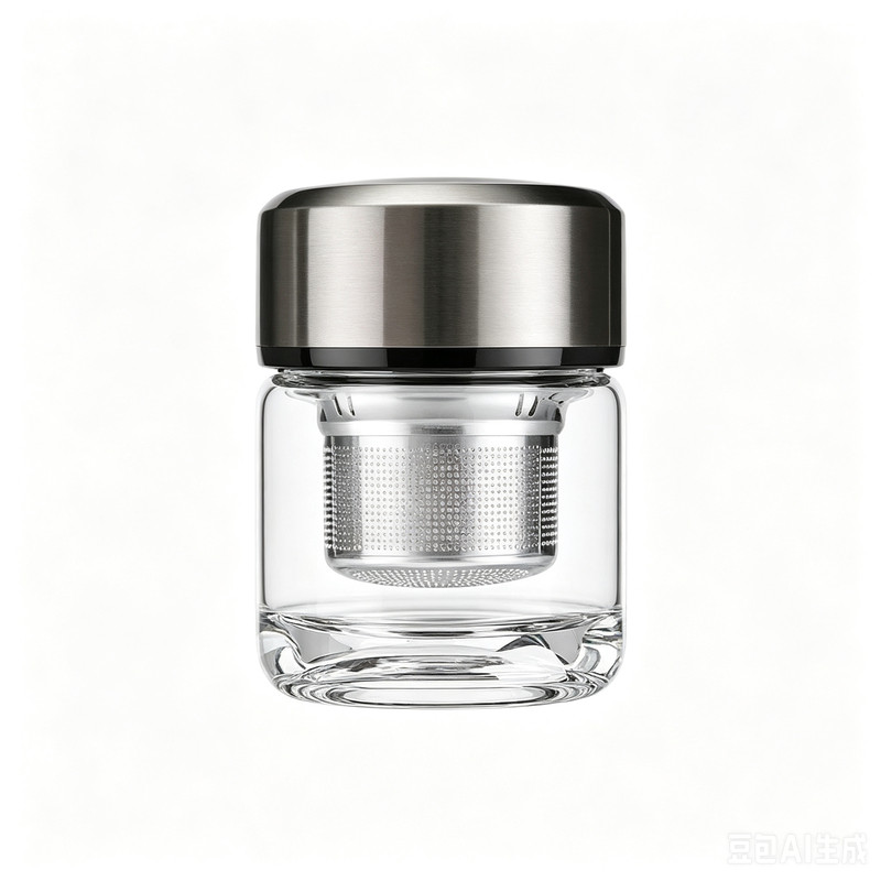 智能显温单层玻璃水杯咖啡杯测温泡茶玻璃杯便携家用办公专用茶杯