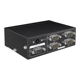 迈拓维矩 MT-RS104 rs232串口分配器1进4出 COM口1分4 RS232集线器一拖四双向传输数据免驱动