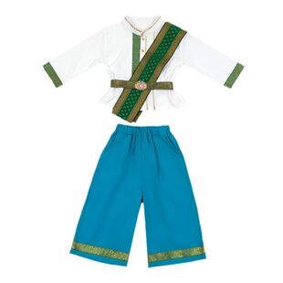 儿童演出服男童中国风春秋小学生班服汉服女童表演唐装傣族舞服装