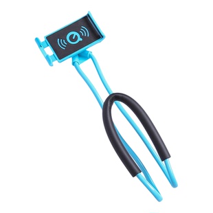 创意加长挂脖子懒人手机支架床头桌面通用手机架子床上多功能神器