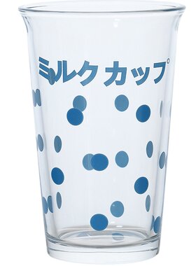 肆月ins风微翻口透明玻璃咖啡杯