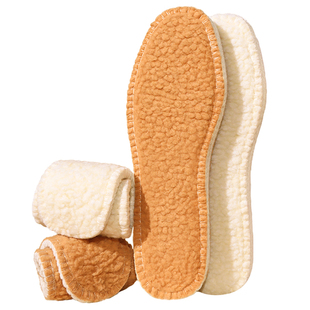 冬季保暖羊毛鞋垫加绒加厚羊羔绒女款柔软舒适男吸汗防臭匡威专用