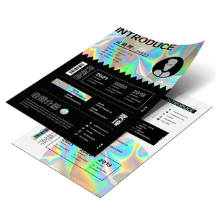 艺术创意个性设计师简历模版网红达人博主AI/PSD源文件WORD/PDF