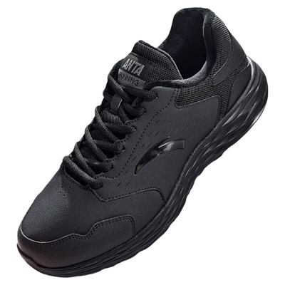 安踏男鞋冬季加绒加厚运动跑步鞋