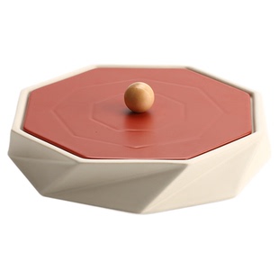 宜集堂中古风干果盘四宫格陶瓷艺术感轻奢高端乔迁之喜新年零食盘