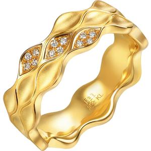 周生生珠宝黄金YuYu系列足金镶嵌钻石戒指女款95448R