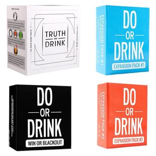 Truth or Drink派对游戏卡片聚会 狂喝酒系列牌 do or drink桌游