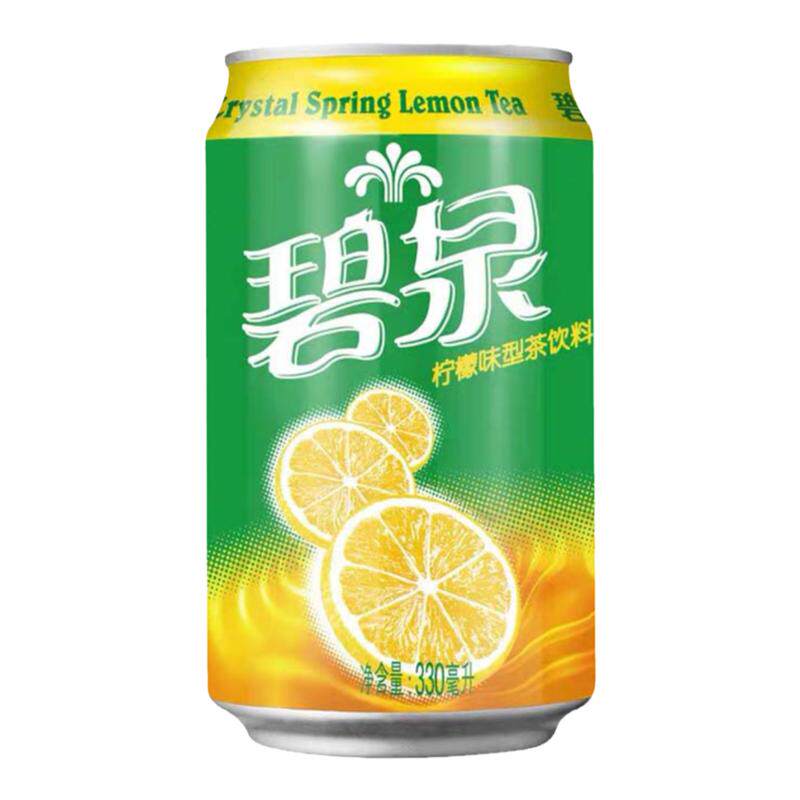 香港版屈臣氏碧泉柠檬茶330mL蜜桃茶6罐装港式风味饮品网红饮料