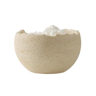 洞石桌面收纳盒收纳桶办公室客厅零食杂物整理盒小垃圾桶创意摆件