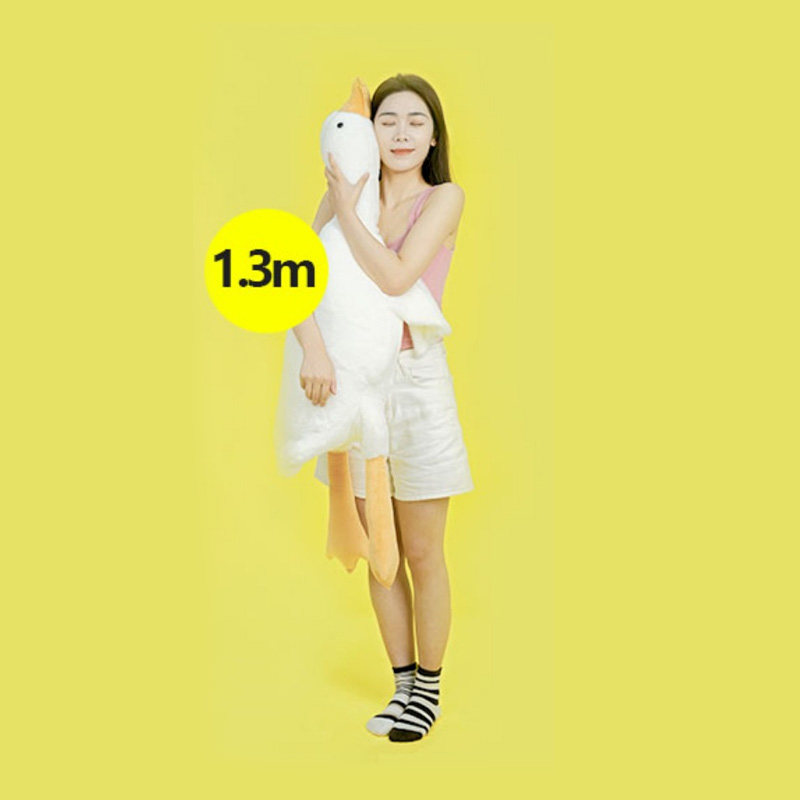 老爸评测大白鹅可爱抱枕绒毛玩具女生玩偶礼物大号公仔工厂发货