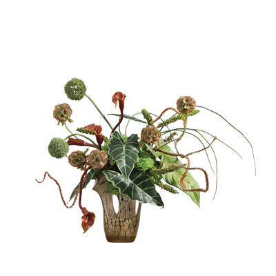 墨色林莽 中古风软装艺术仿真花 样板间售楼处餐桌家居装饰品