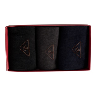 JODOLL乔顿【礼盒三双装】男袜子商务休闲百搭简约舒适中长筒袜子