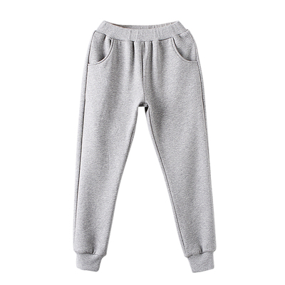 女童加绒运动裤冬季外穿纯棉裤子