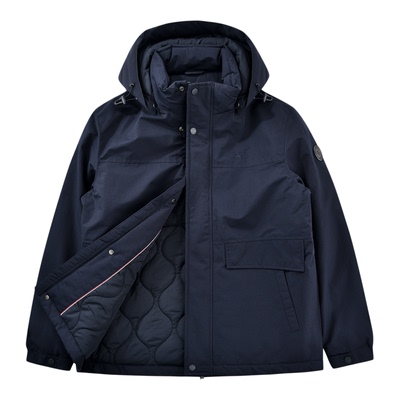 保罗彼得2025冬季新款男棉服工装保暖休闲宽松连帽外套BJEDU00201