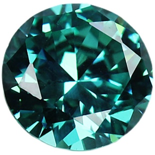 圆形帕拉伊巴碧玺裸石戒面戒指吊坠可镶嵌蓝绿色宝石克拉小清新女