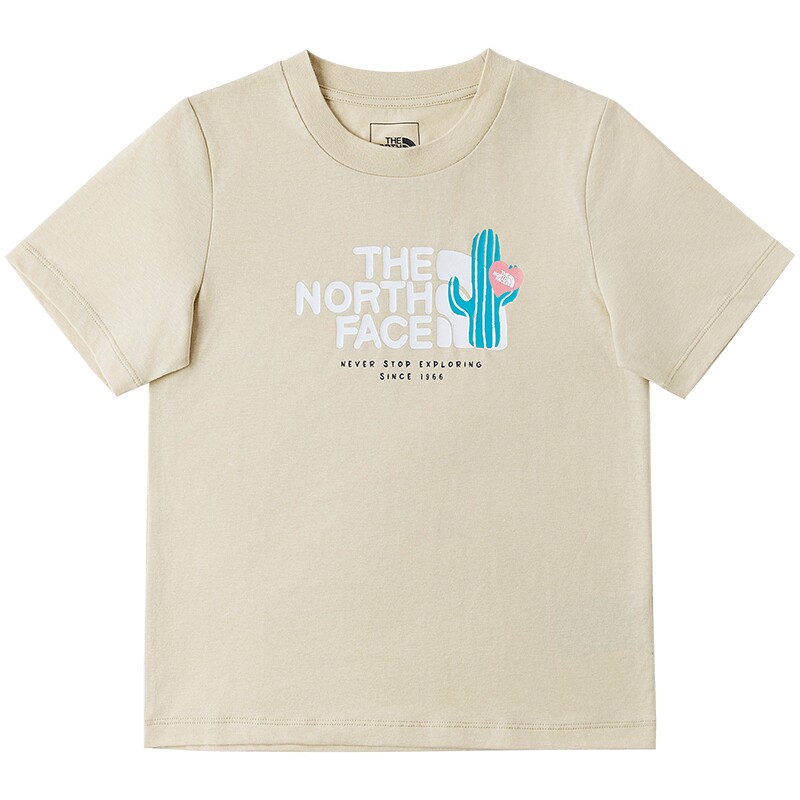 北面童装儿童印花速干女童短袖男童T恤透气新款TheNorthFace|8DCR