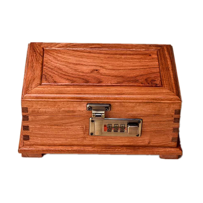 红木手串戒指带镜子珠宝盒包邮